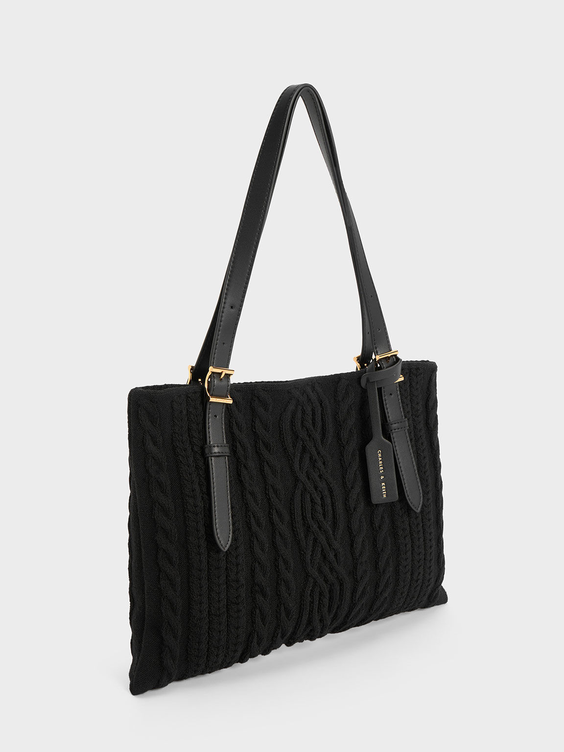 Charles and keith textured tote bag cheap