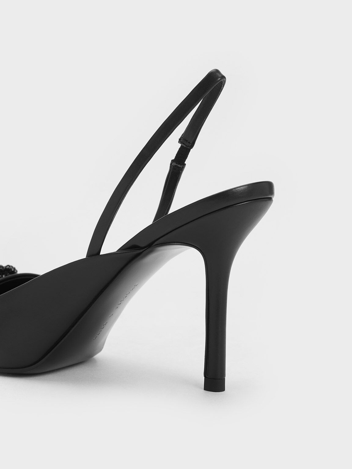 Black shop beaded heels