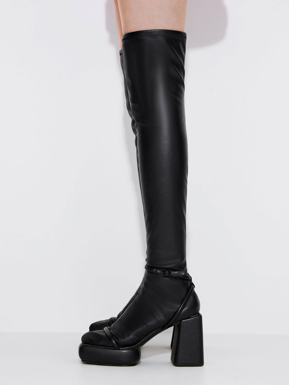 Cheap black outlet thigh high boots