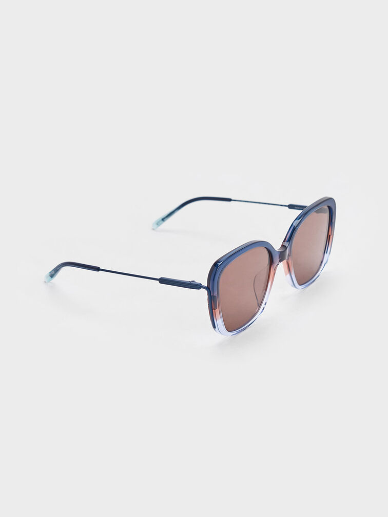 Renee Recycled Acetate Butterfly Sunglasses, Multi, hi-res