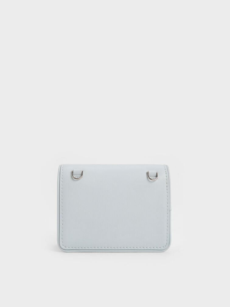 Lyla Knotted-Strap Wallet, Sea Salt Blue, hi-res