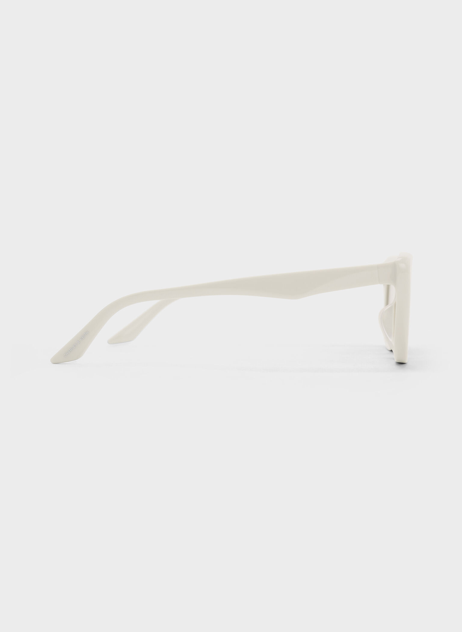 Maeva Recycled Acetate Cat-Eye Sunglasses, Chalk, hi-res