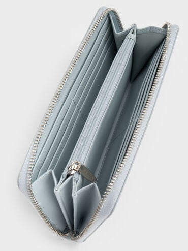 Dulcie Zip-Around Long Wallet, Sea Salt Blue, hi-res