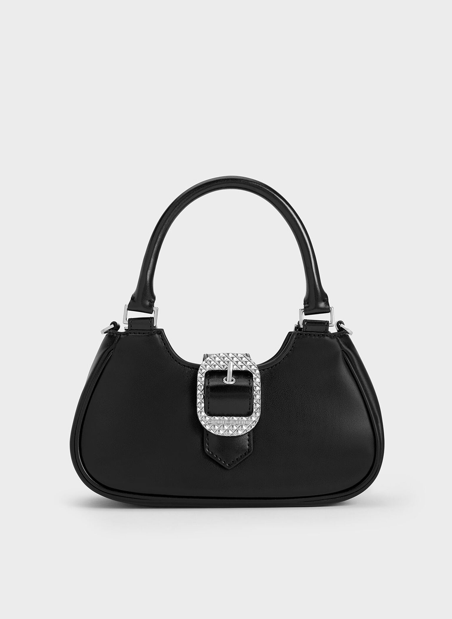 Avis Belted Top Handle Bag, Noir, hi-res