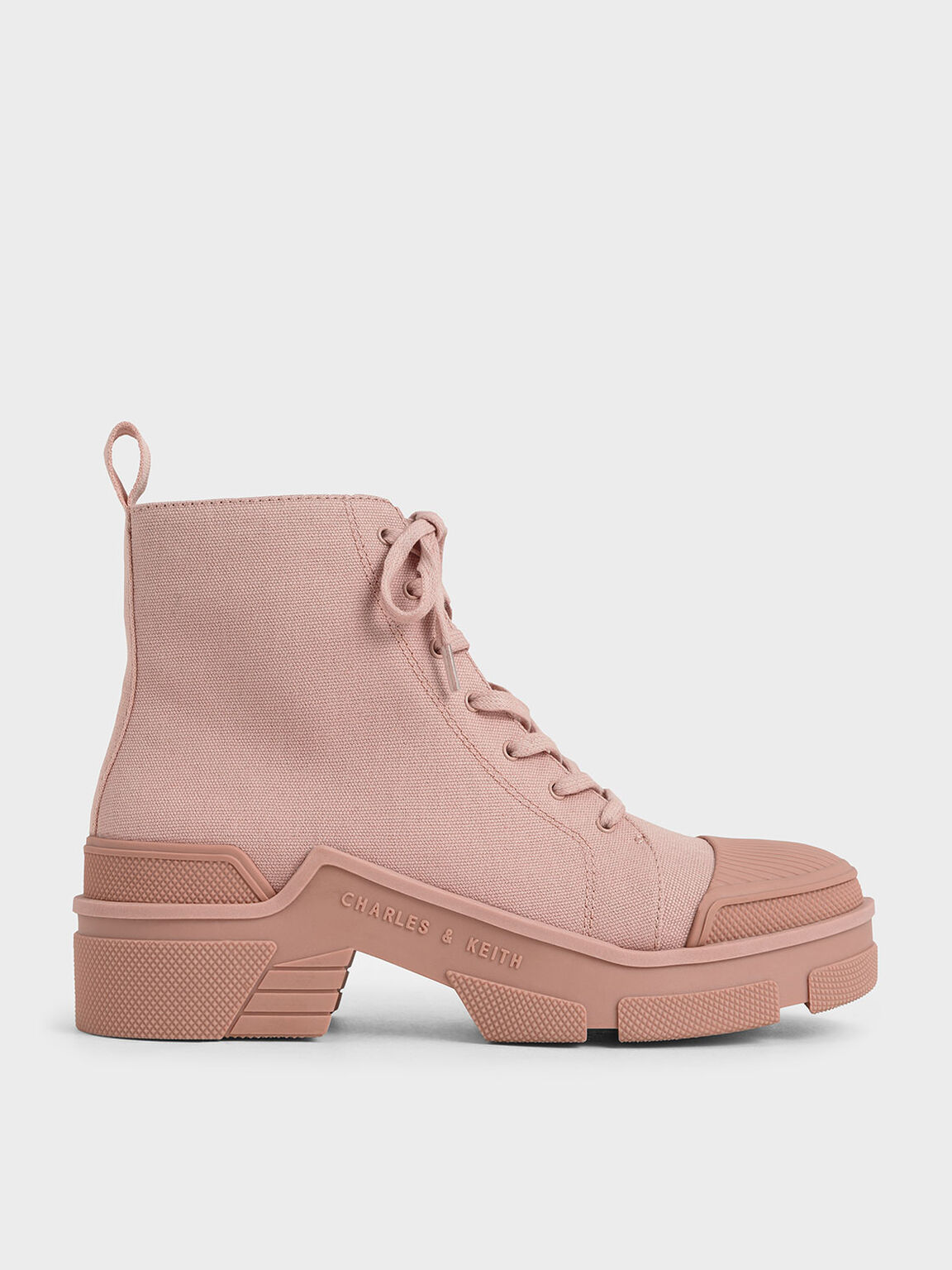 Canvas High Top Sneakers, Light Pink, hi-res