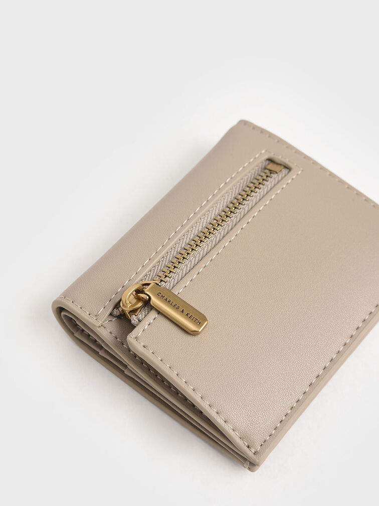 Daisy Bi-Fold Small Wallet, Sand, hi-res