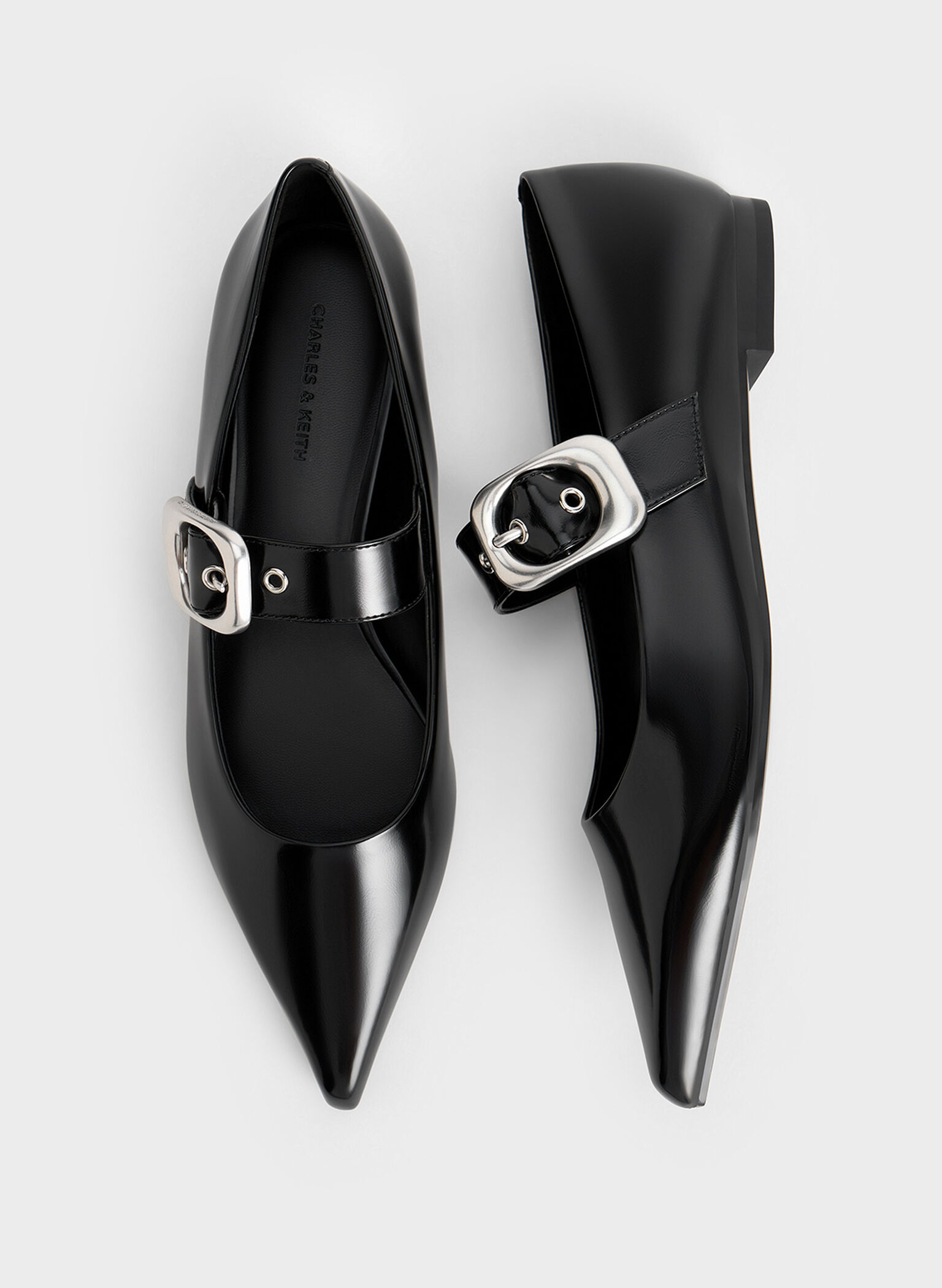 Masei Grommet-Strap Mary Janes, Black Box, hi-res