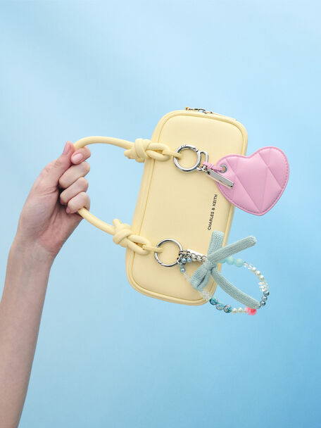 Sammie Knotted-Handle Elongated Bag, Butter Yellow, hi-res