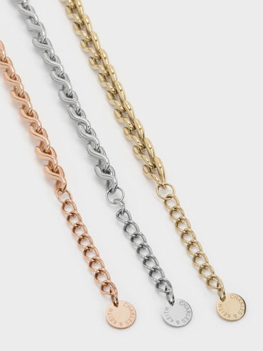 Kris Chain-Link Bracelet, Gold, hi-res