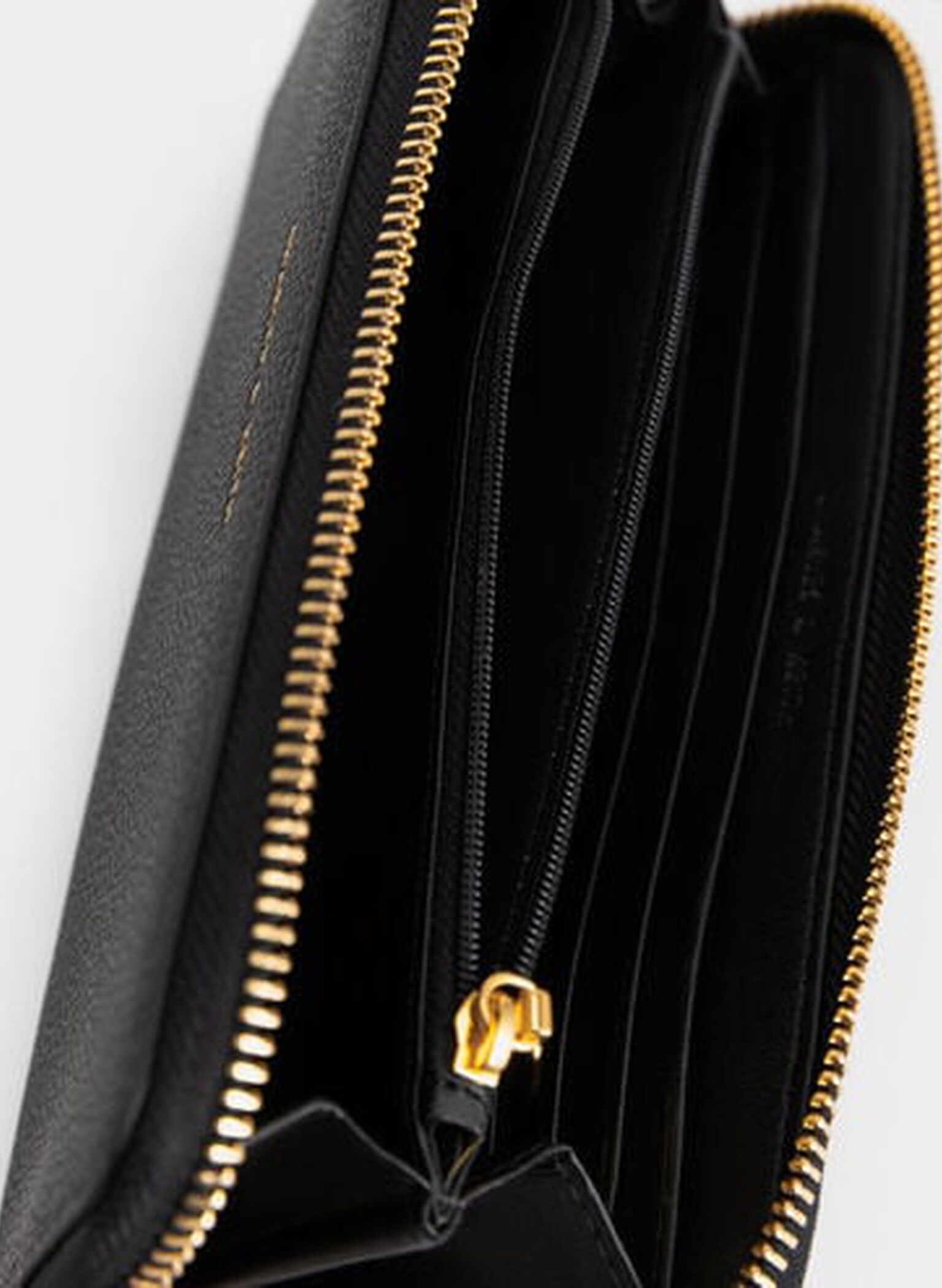 Dulcie Zip-Around Long Wallet, Black, hi-res