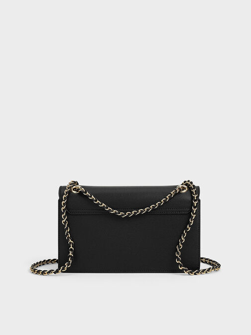 Everline Braided-Strap Shoulder Bag, Black, hi-res