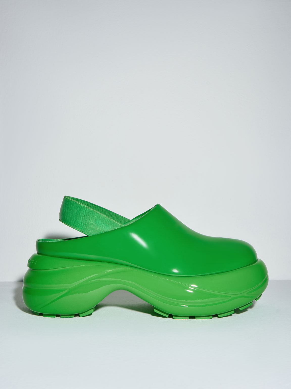 Green Roony Patent Back-Strap Flats - CHARLES & KEITH UK
