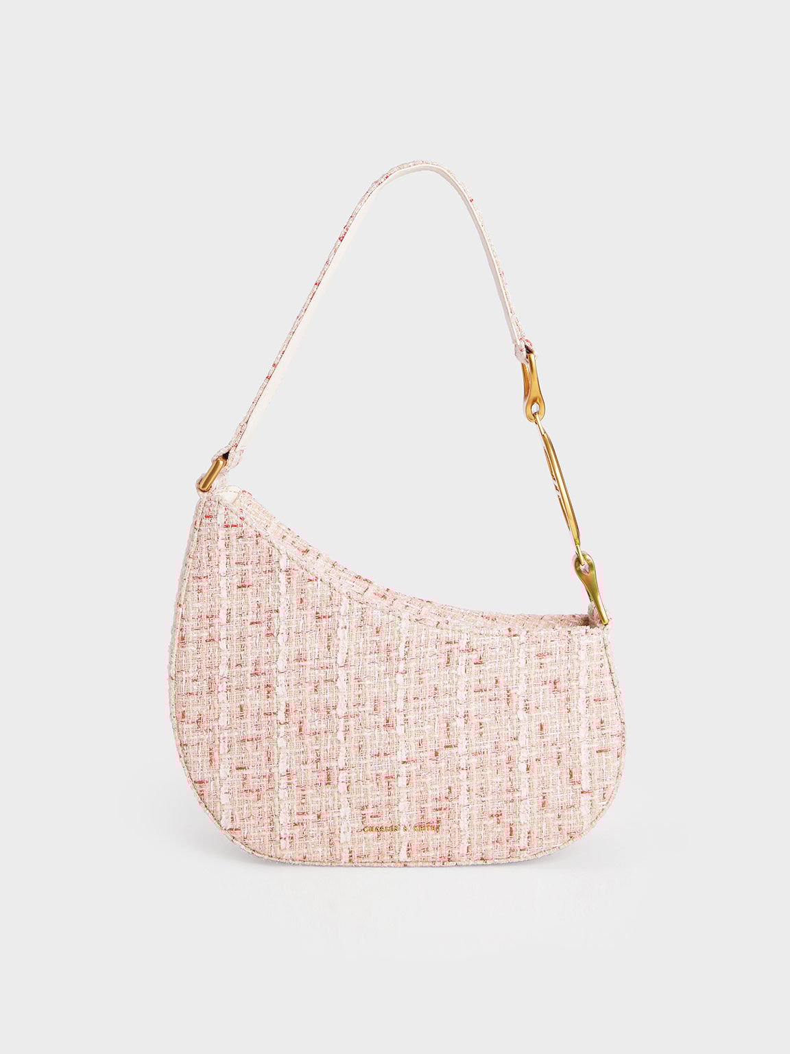 Charles & keith new arrivals asymmetric front flap bag
