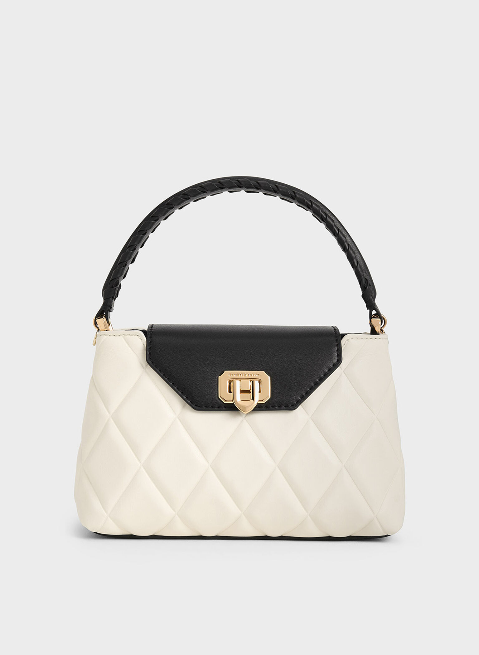 Arwen Quilted Braided-Strap Top Handle Bag, Multi, hi-res