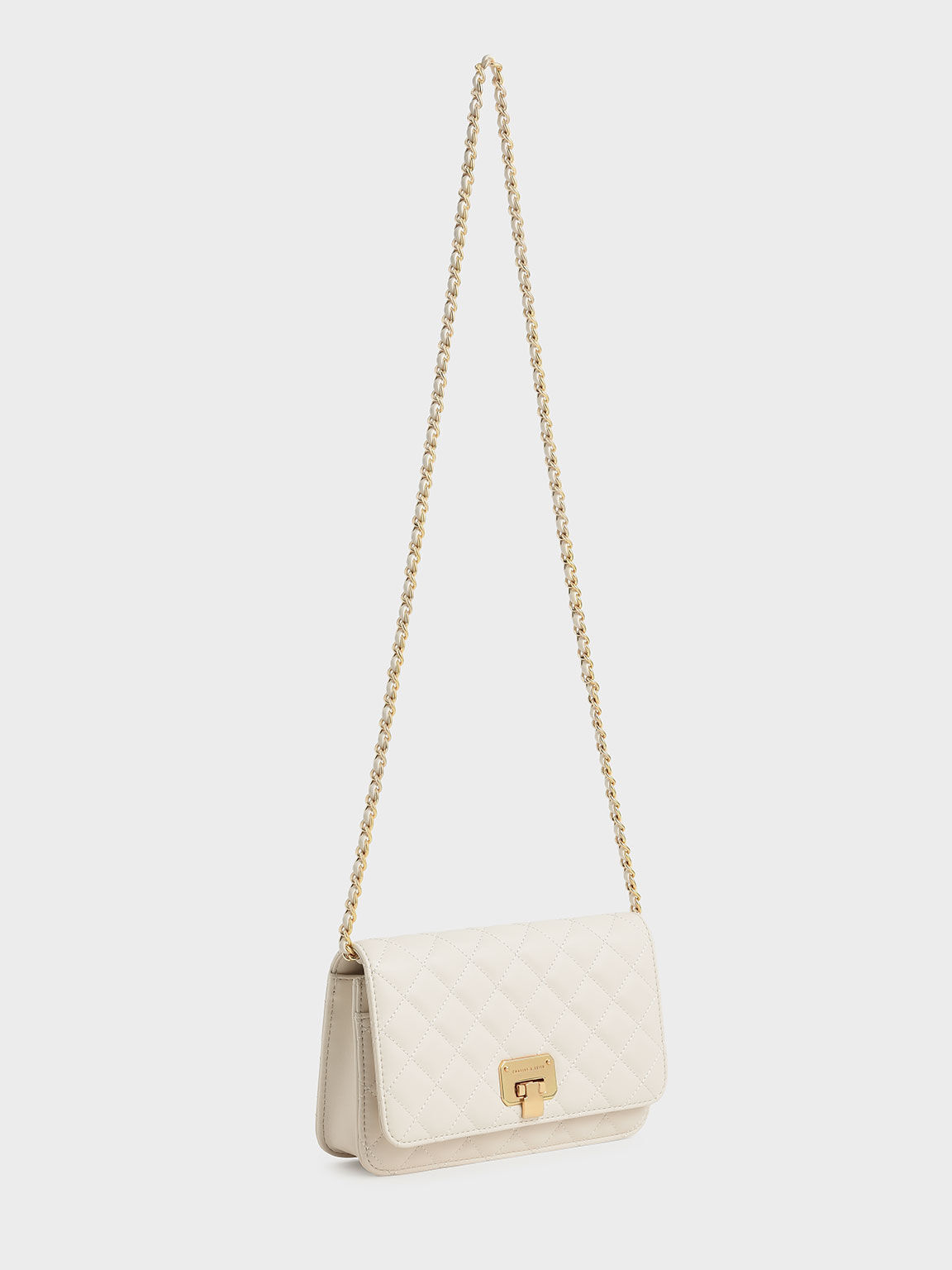 Charles & keith embellished quilted clutch new arrivals
