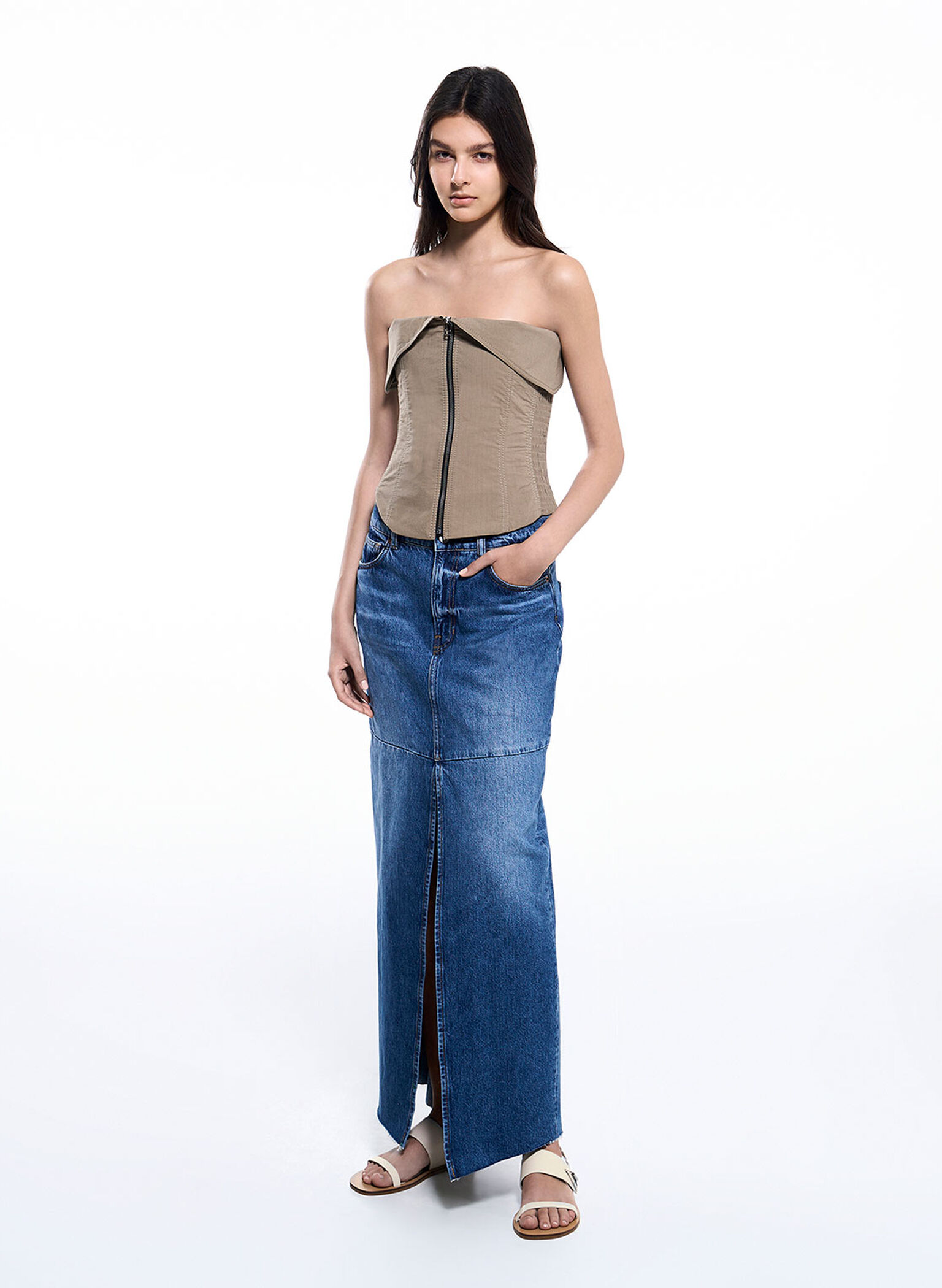 Trice Double Strap Sandals, Chalk, hi-res