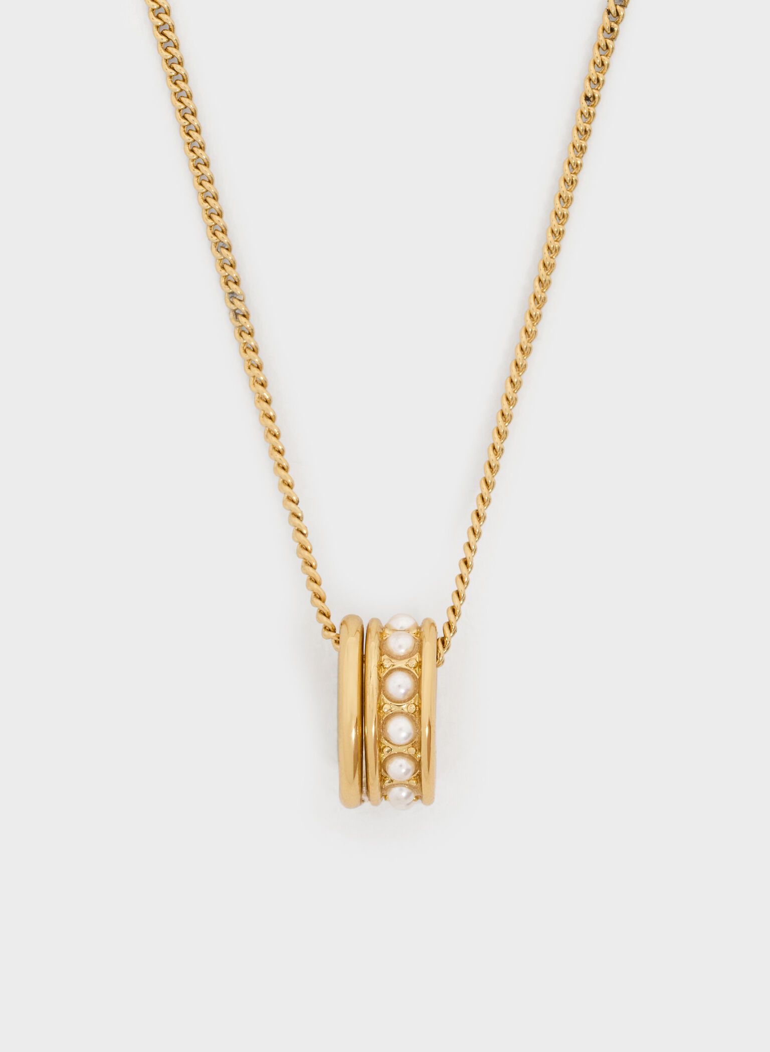 Maeve Pearl-Embellished Necklace, Gold, hi-res