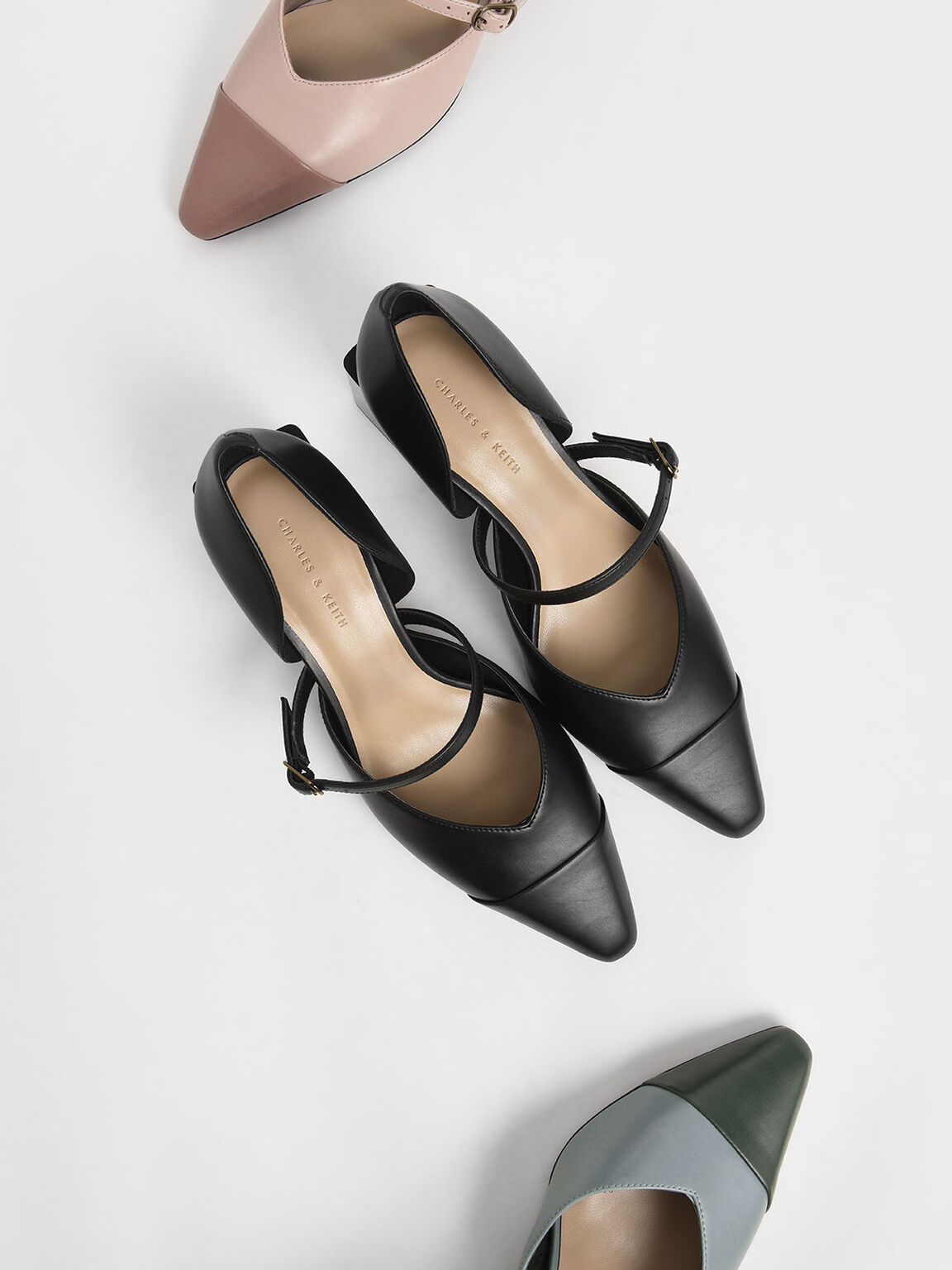black block heel mary janes