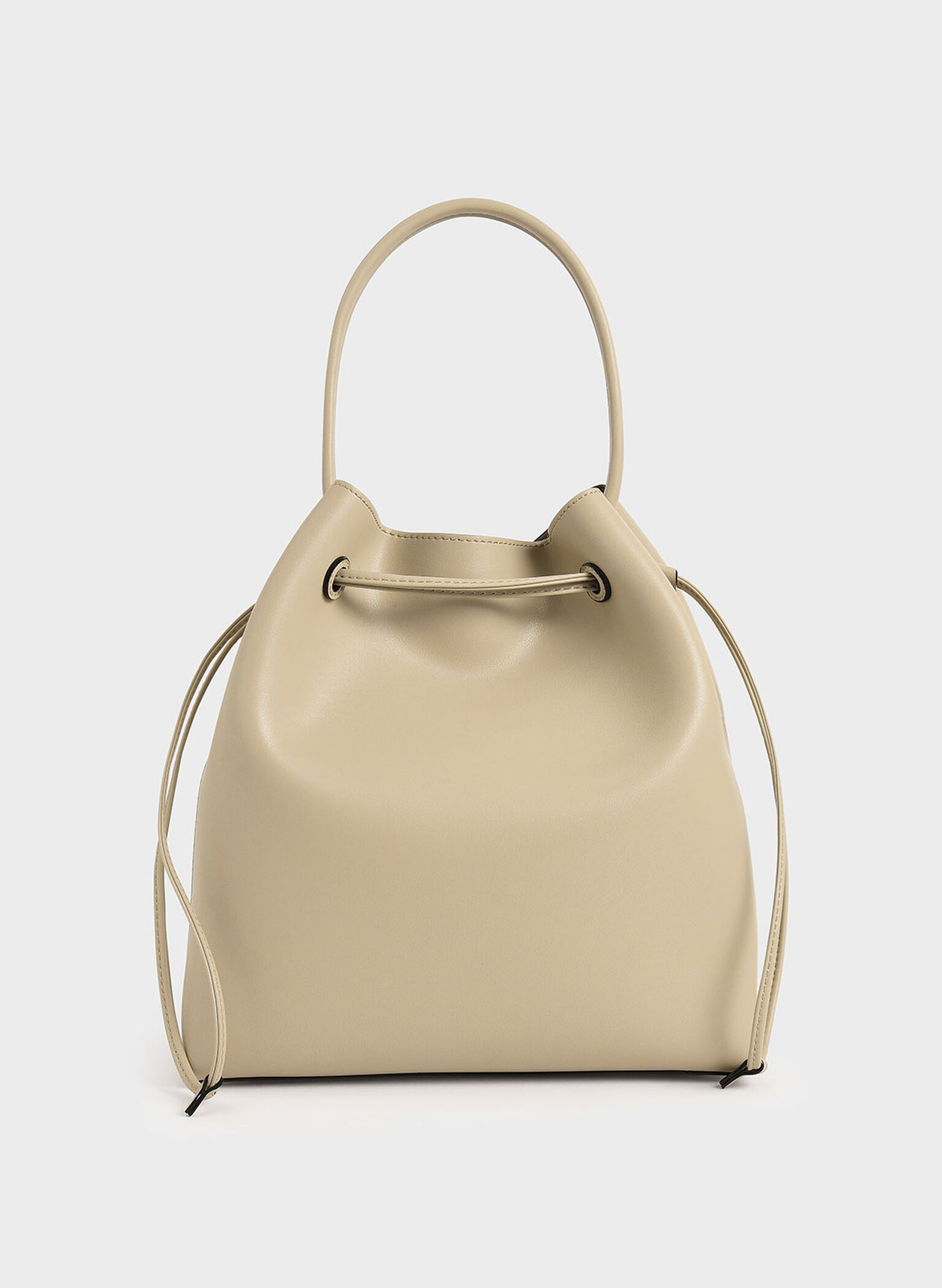 Drawstring Hobo Bag, Ivory, hi-res