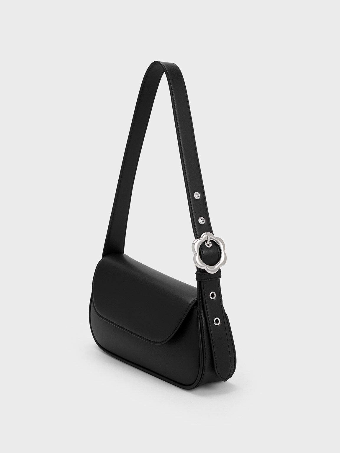 Charles & keith asymmetric front flap bag on sale