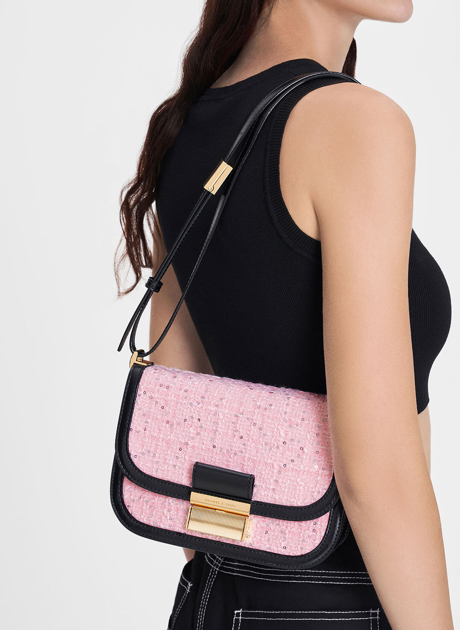 Charlot Tweed Bag, Multi, hi-res