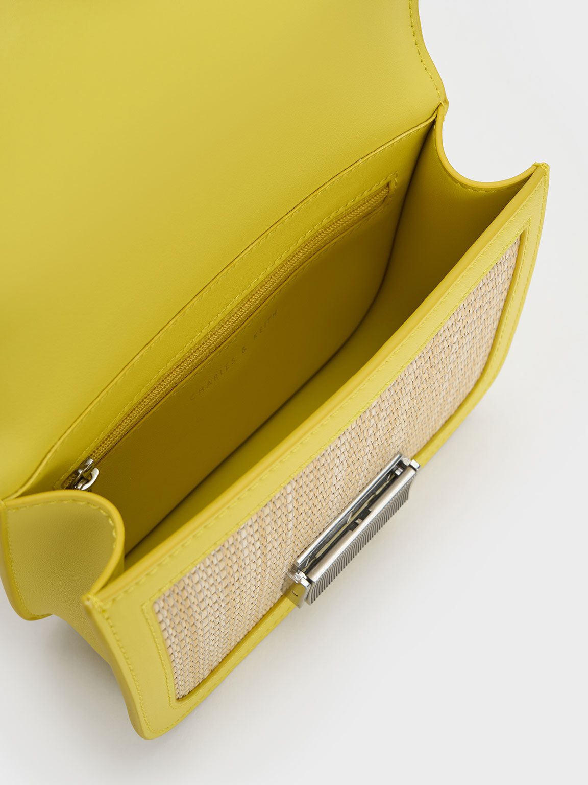 Charles and keith yellow wallet hot sale