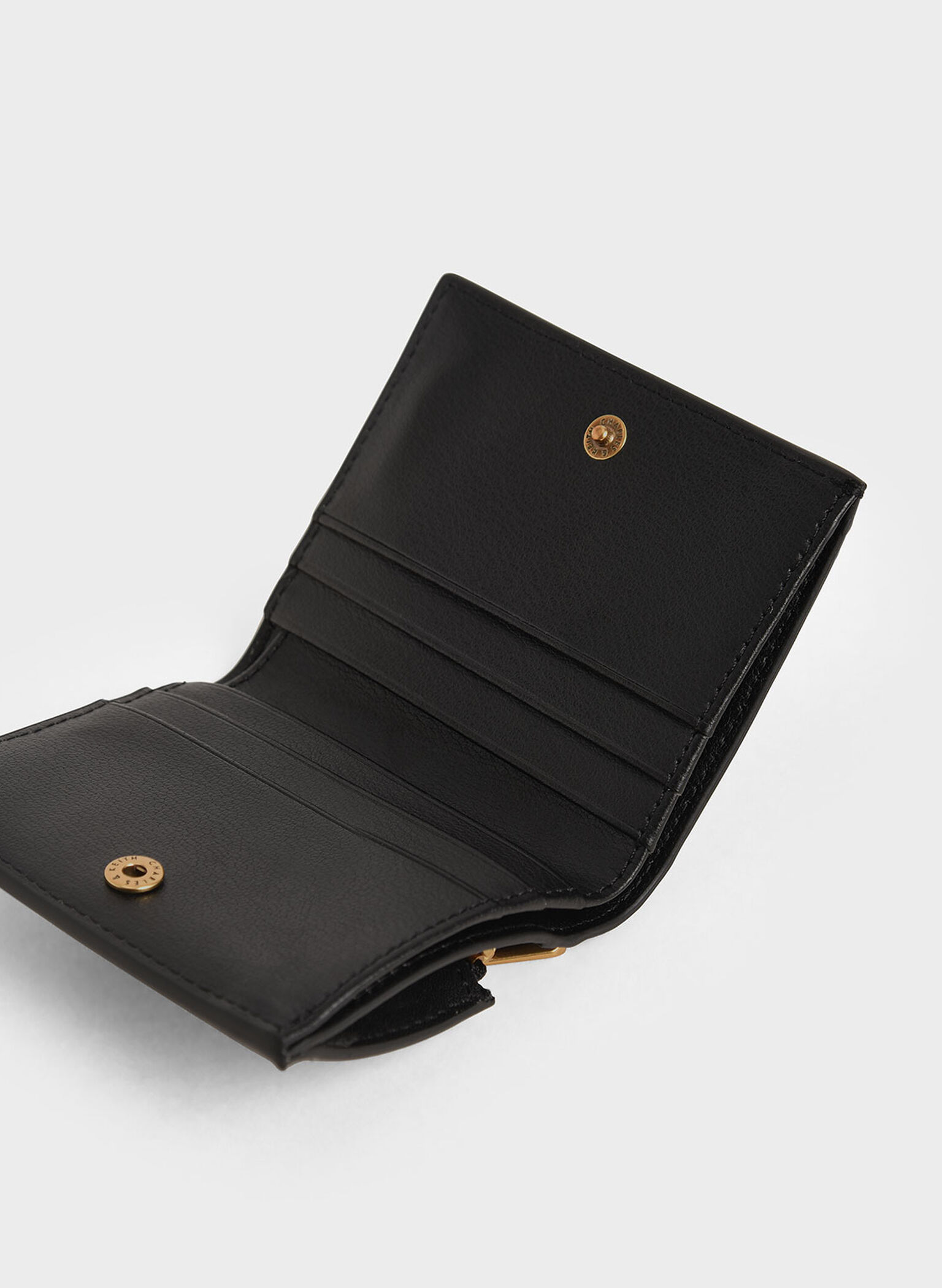 Daisy Bi-Fold Small Wallet, Black, hi-res
