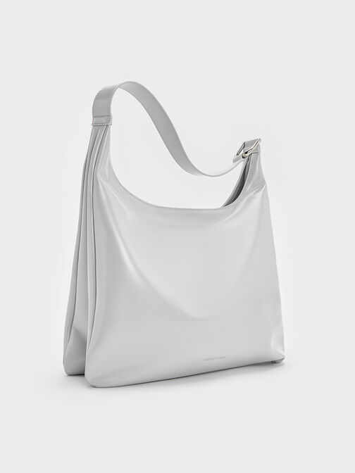 Lumen Slouchy Hobo Bag, Grey, hi-res