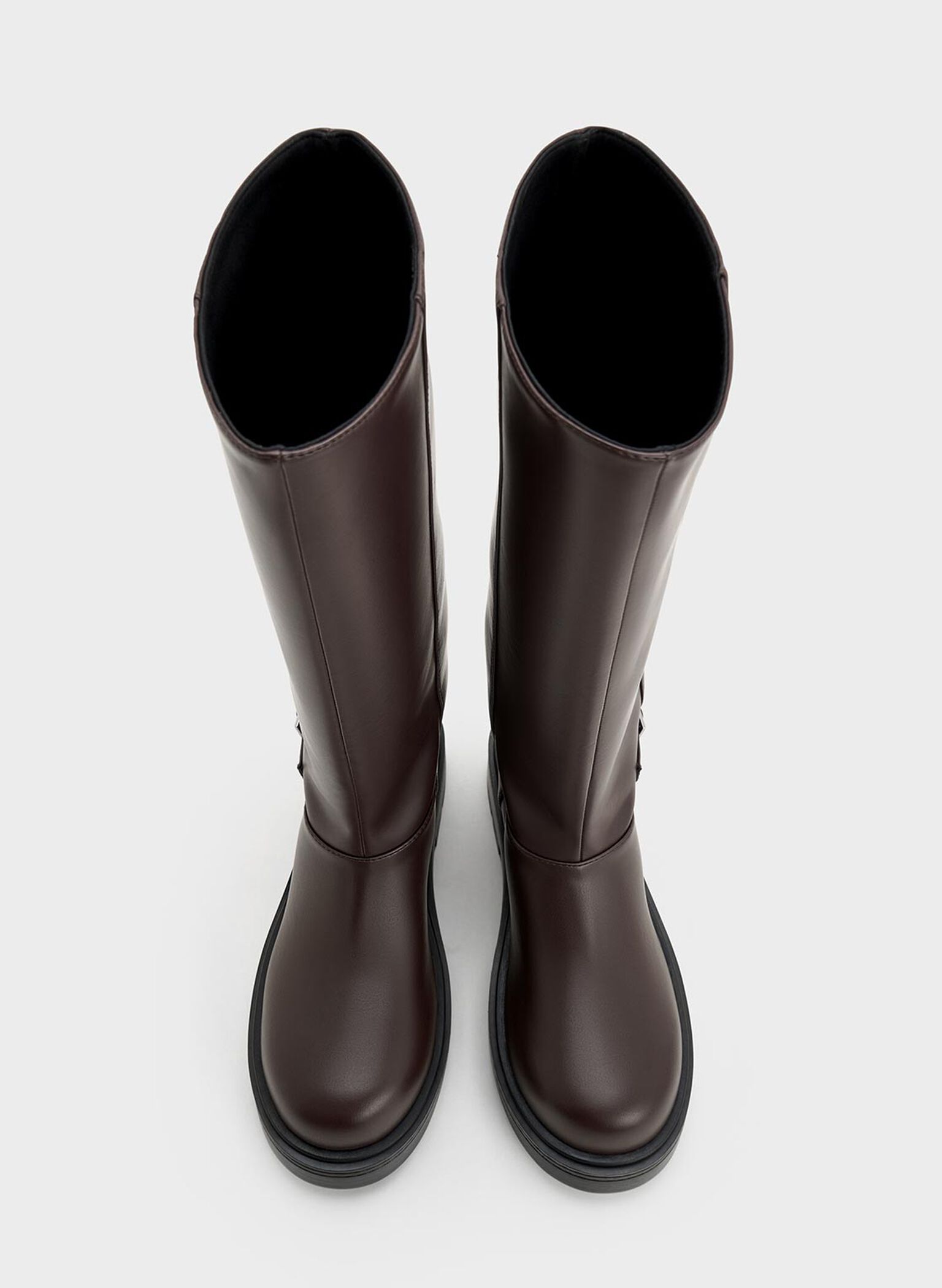 Davis Buckled Fold-Over Boots, Burgundy, hi-res