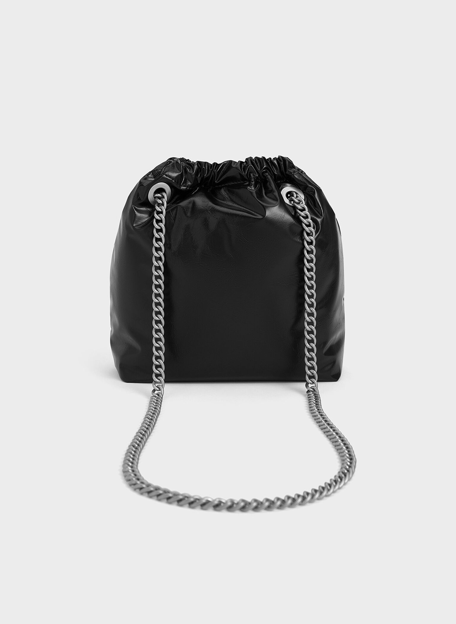 Caia Chain-Handle Tote Bag, Noir, hi-res