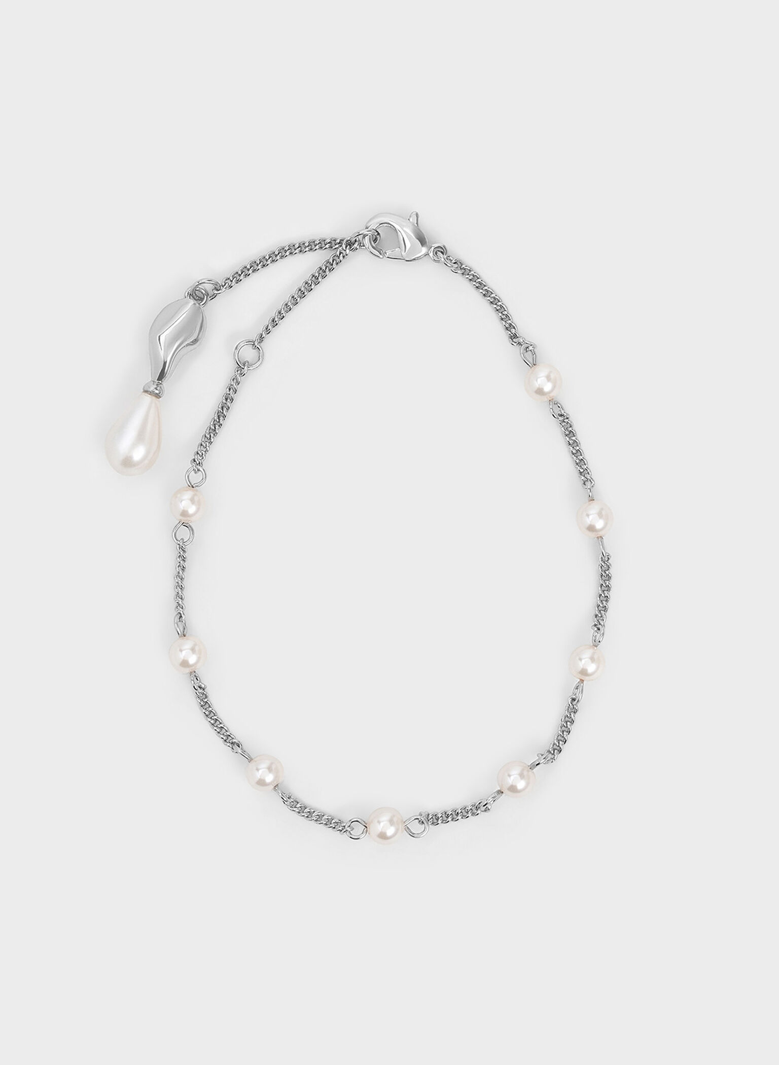 Corrine Pearl Bracelet, Silver, hi-res