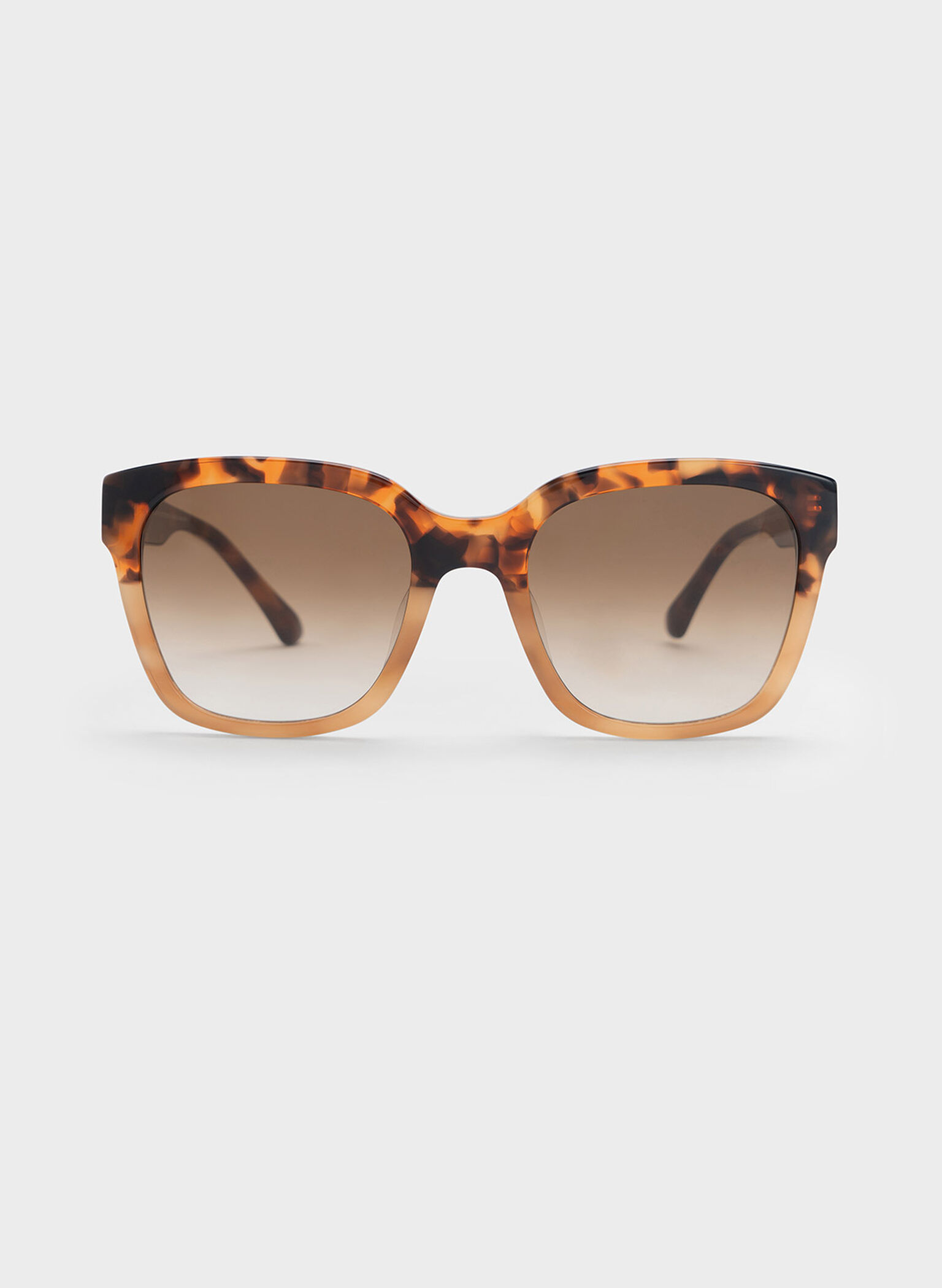 Recycled Acetate Square Sunglasses, T. Shell, hi-res