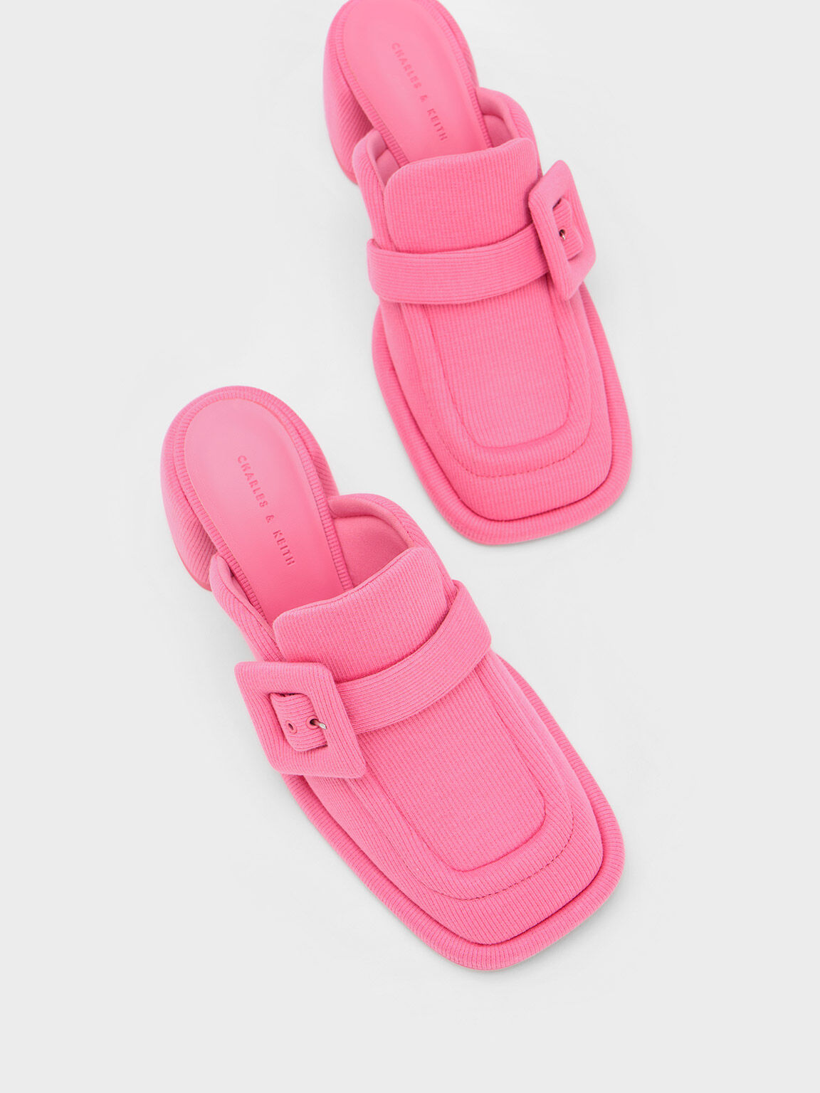Pink deals loafer mules