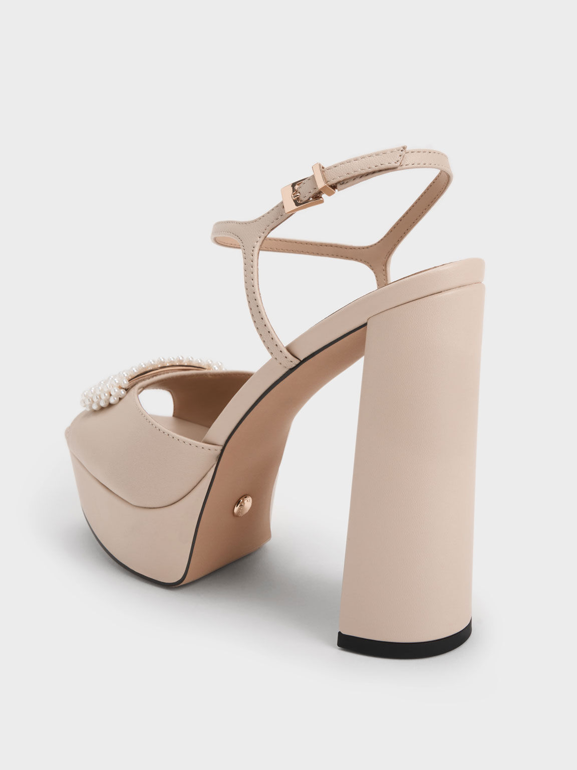 Beige platform hot sale