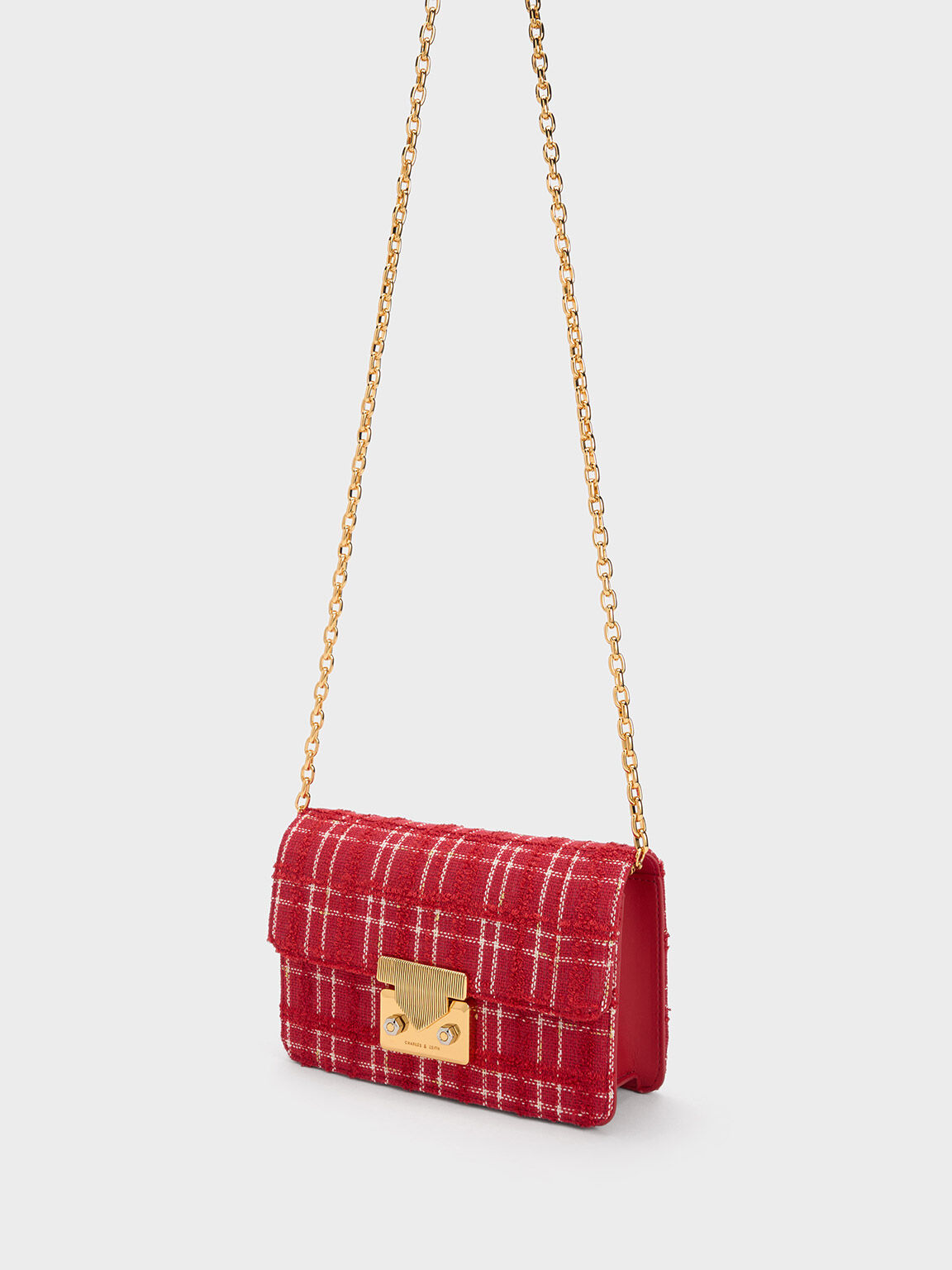 Charles and keith bag red best sale