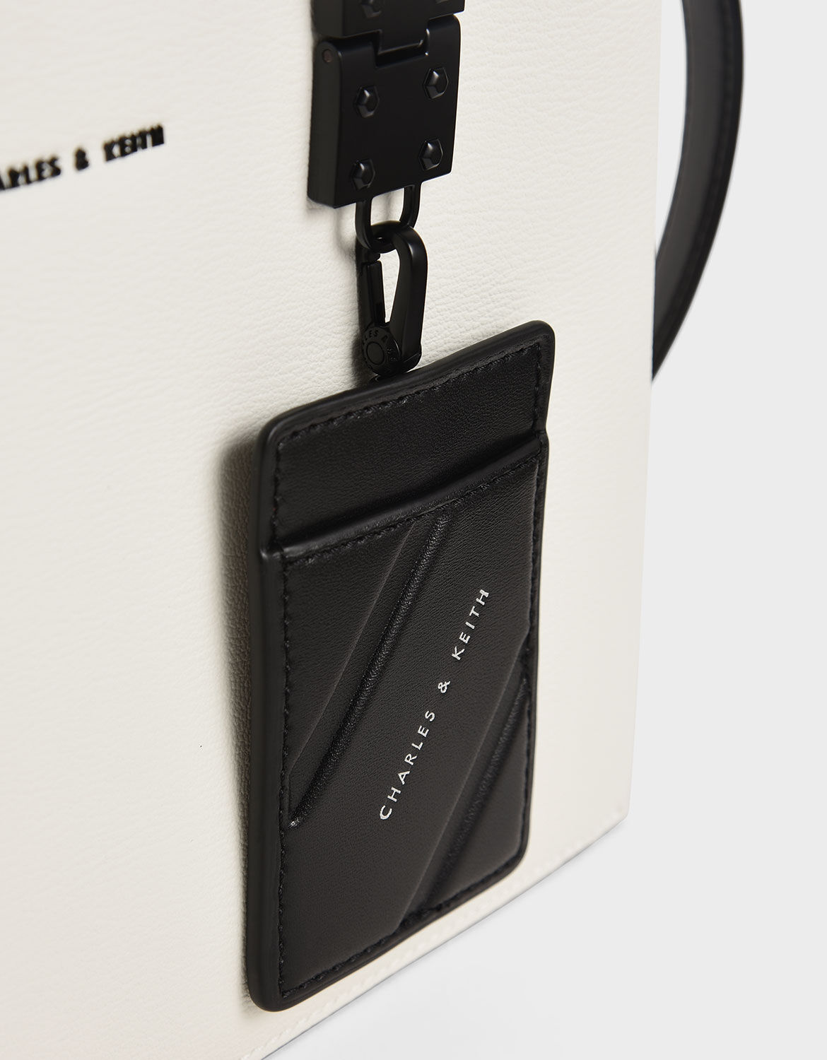 Charles & keith double zip structured bag hot sale