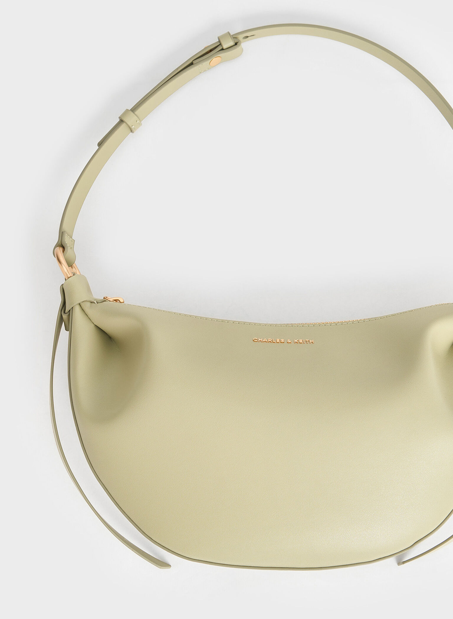 Calla Half-Moon Bag, Sage Green, hi-res