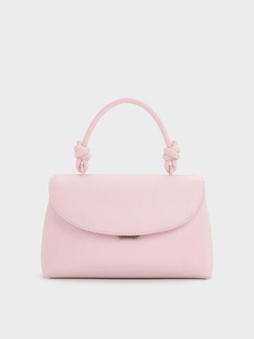Sammie Knotted-Handle Two-Way Backpack, Cotton Candy Pink, hi-res