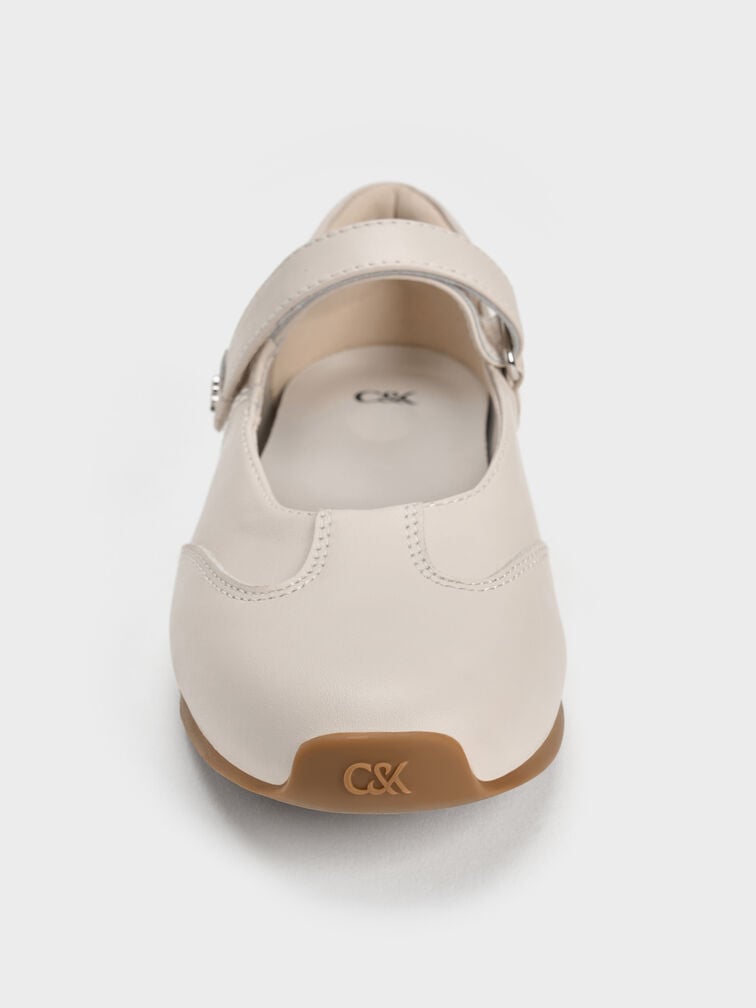 Jace Leather Mary Janes, Chalk, hi-res