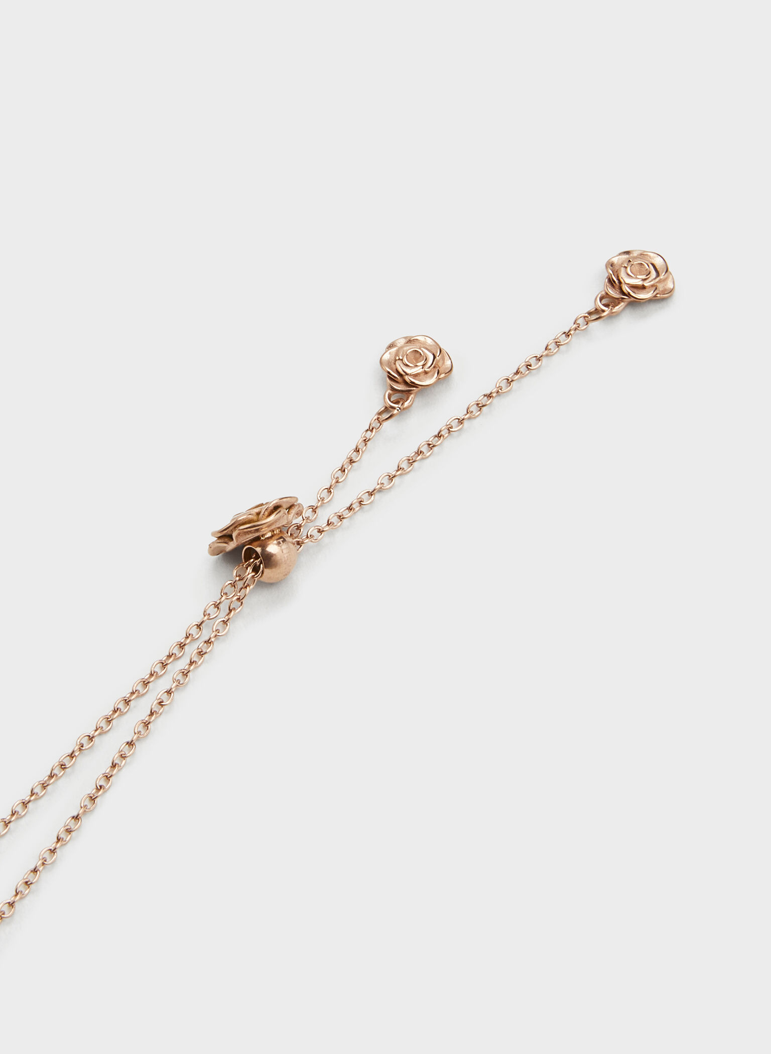 Rosalind Flower-Motif Necklace, Brushed Rose Gold, hi-res