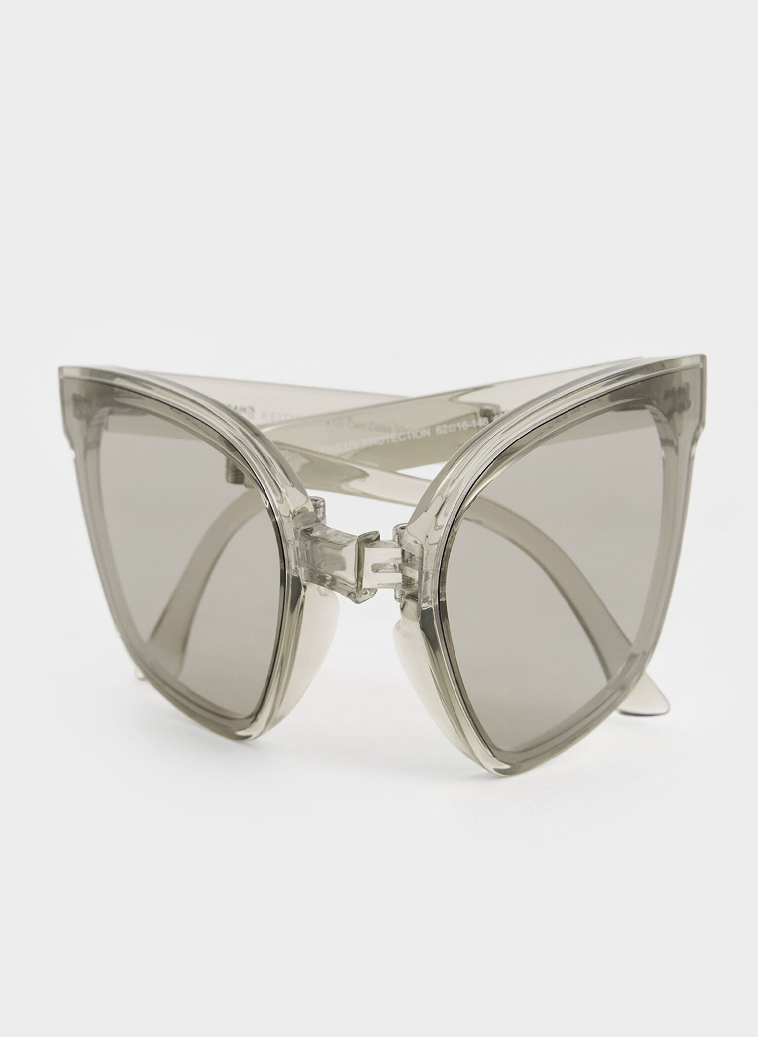 Brea Foldable Sunglasses, Grey, hi-res