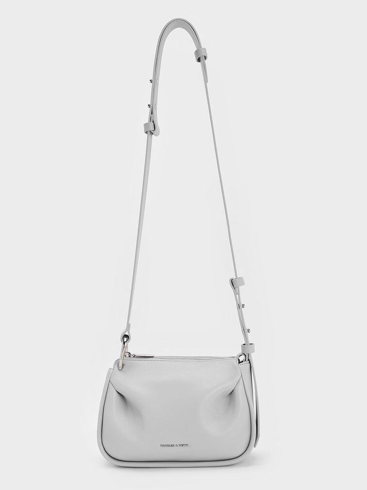 Lumen Padded Crossbody Bag, Grey, hi-res