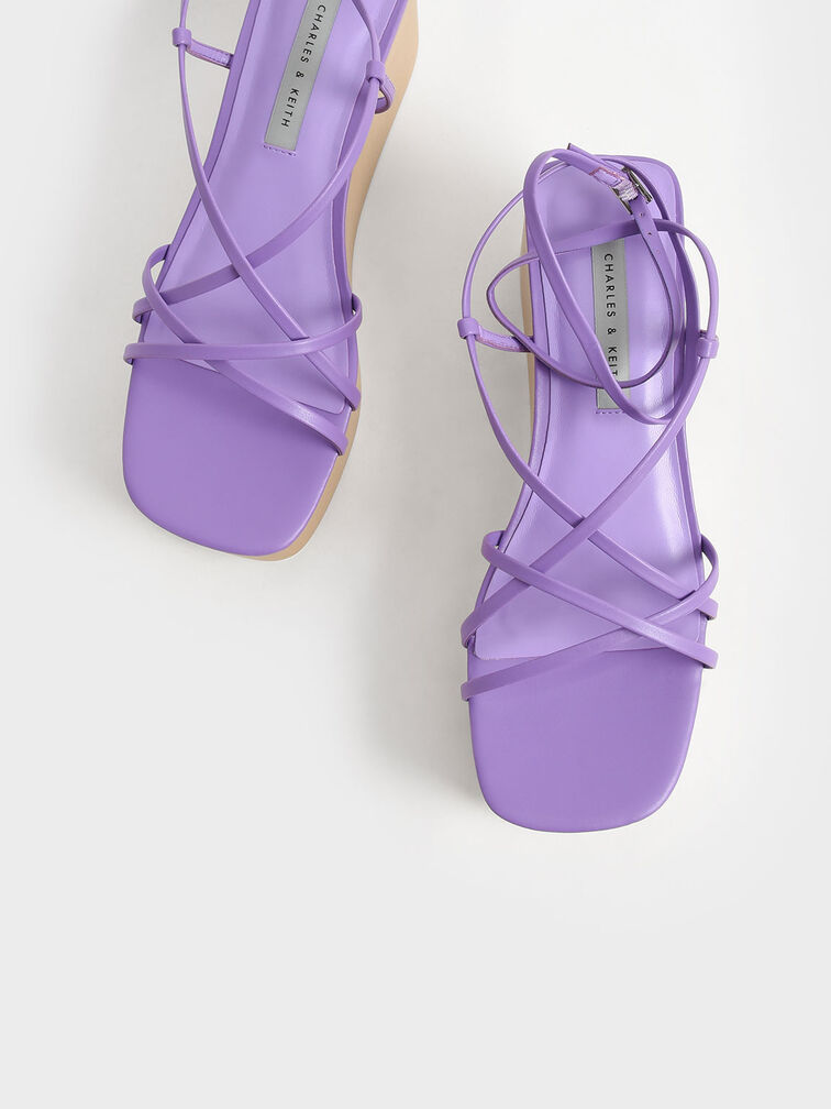 Purple wedge shoes uk clearance