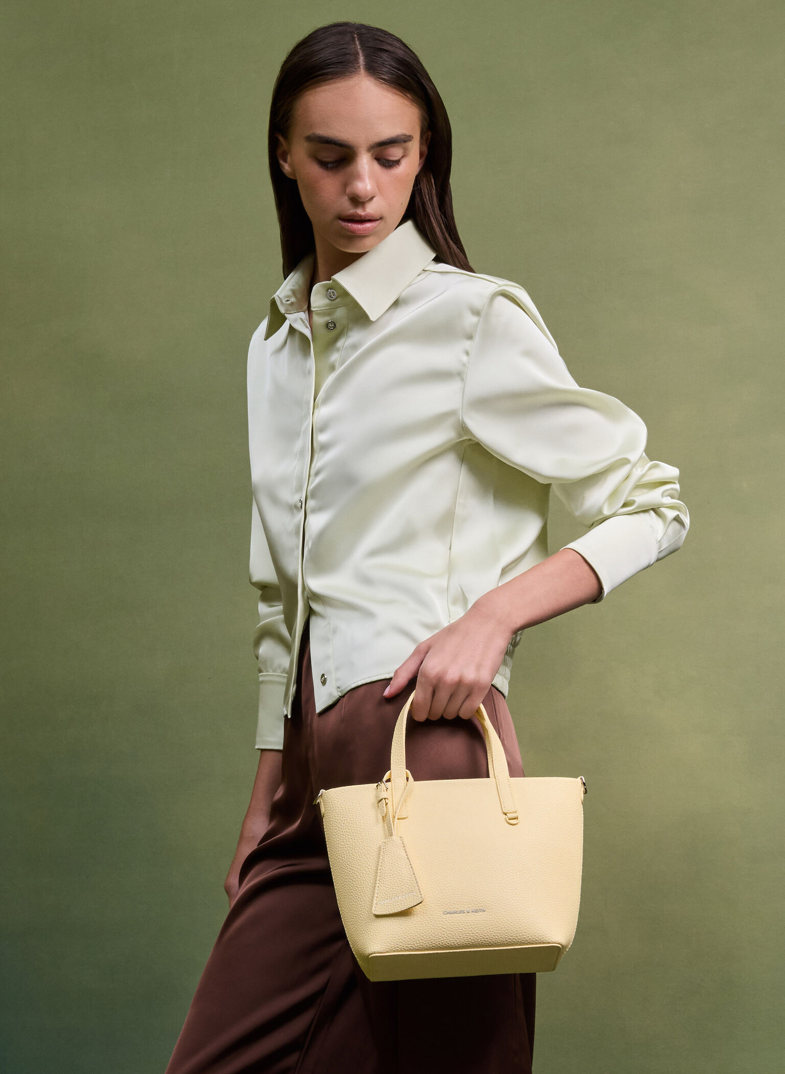Mini Beryl Tote Bag, Butter Yellow, hi-res