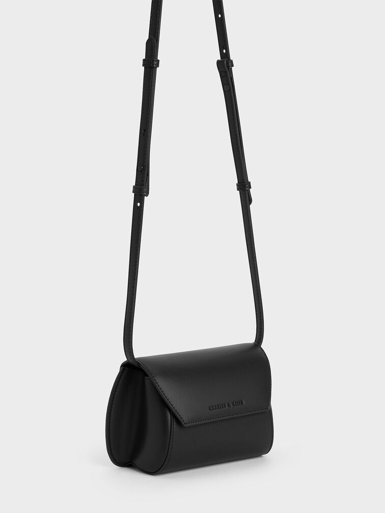 Mini Cassiopeia Front Flap Bag, Black, hi-res