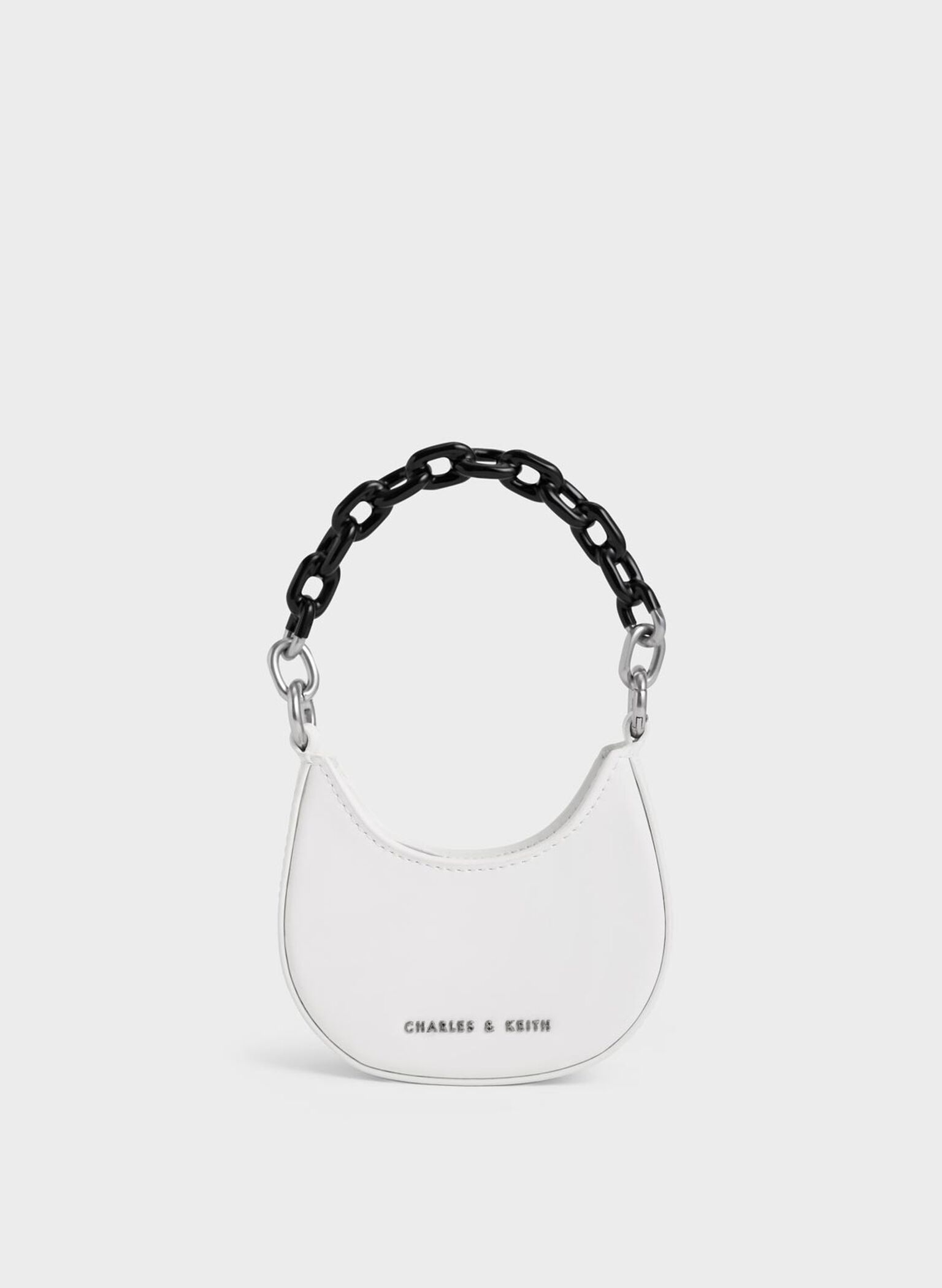 Koi Chain Handle Mini Bag, White, hi-res