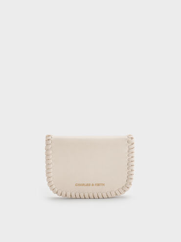 Blume Braided Chain-Handle Wallet, Cream, hi-res