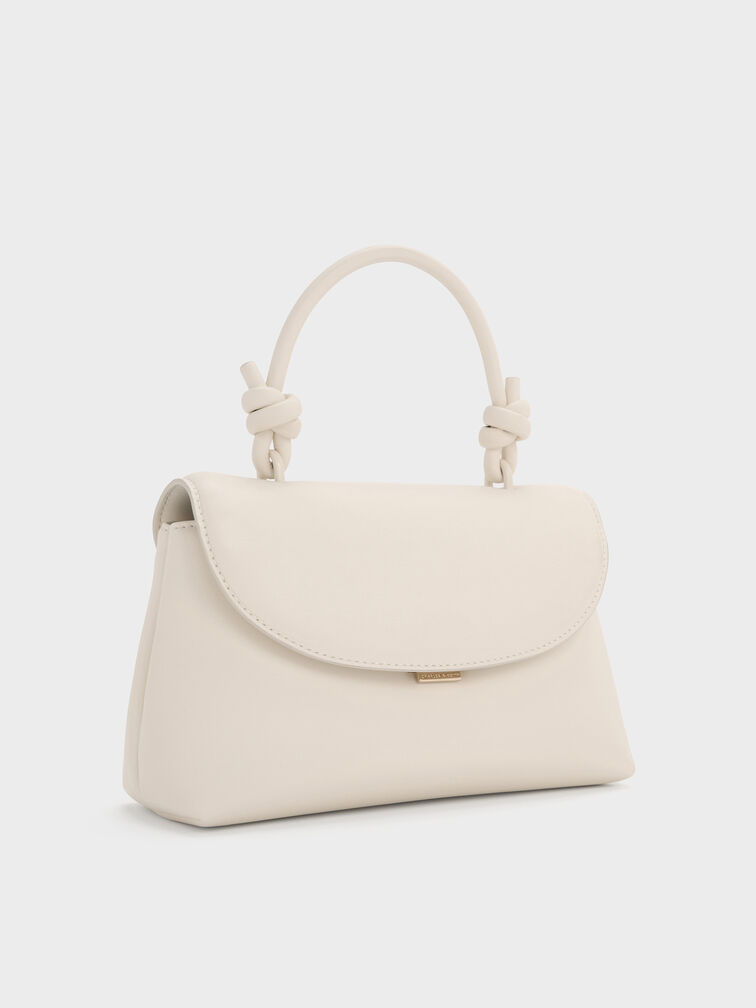 Sammie Knotted-Handle Two-Way Backpack, Cream, hi-res