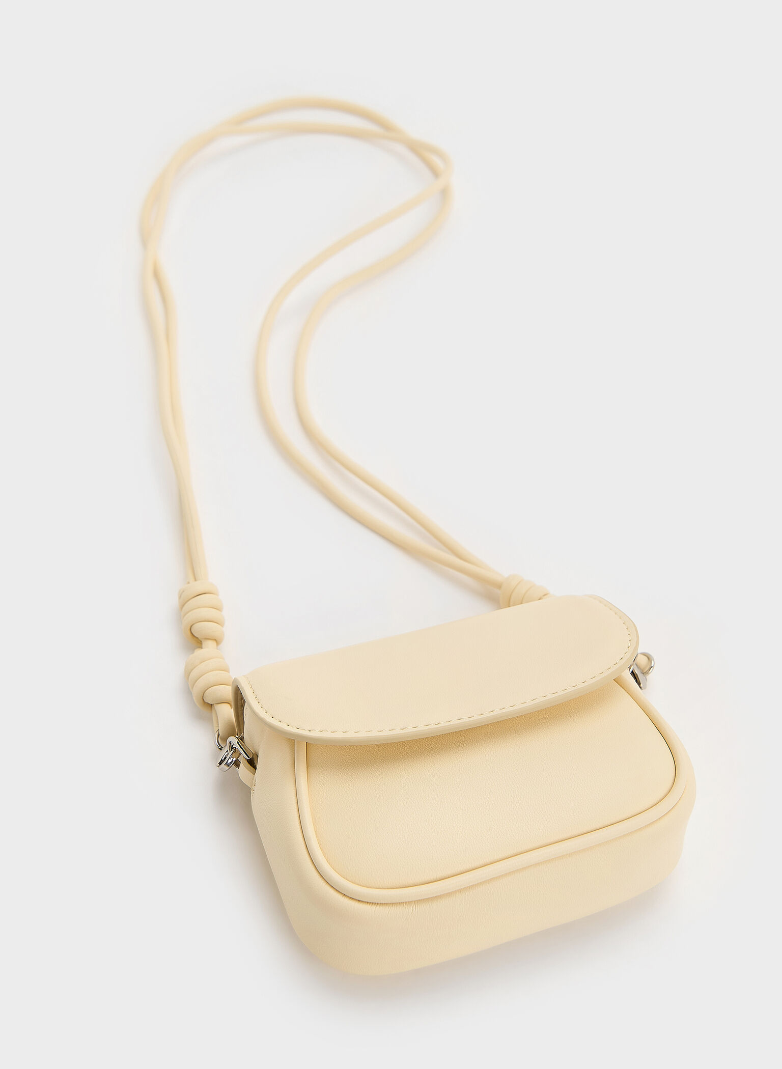 Sammie Knotted-Strap Wristlet, Butter Yellow, hi-res