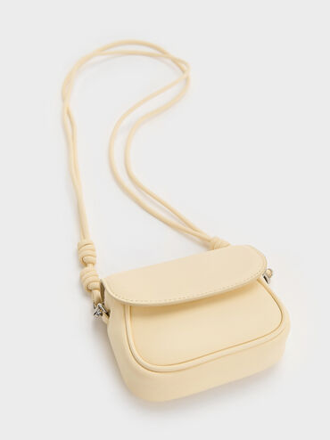 Sammie Knotted-Strap Wristlet, Butter Yellow, hi-res